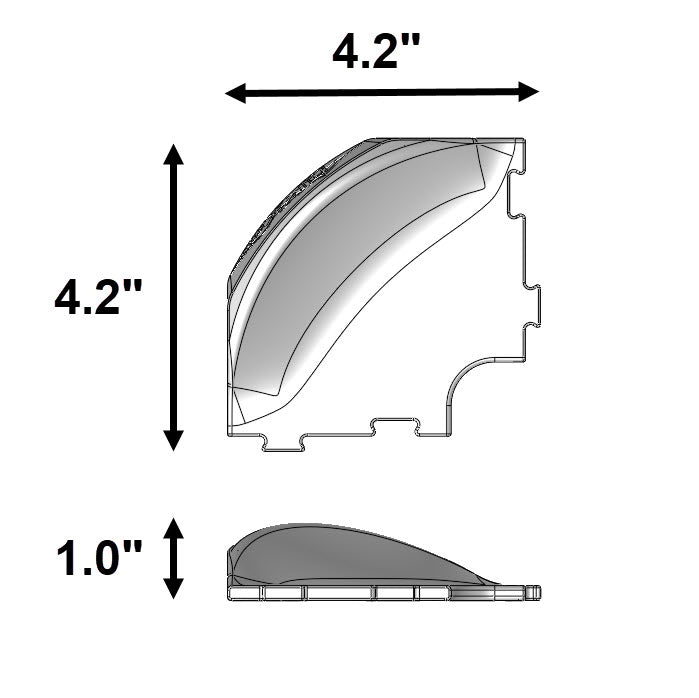 TRAX 90° Berm Corner