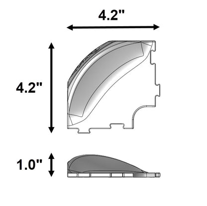 TRAX 90° Berm Corner