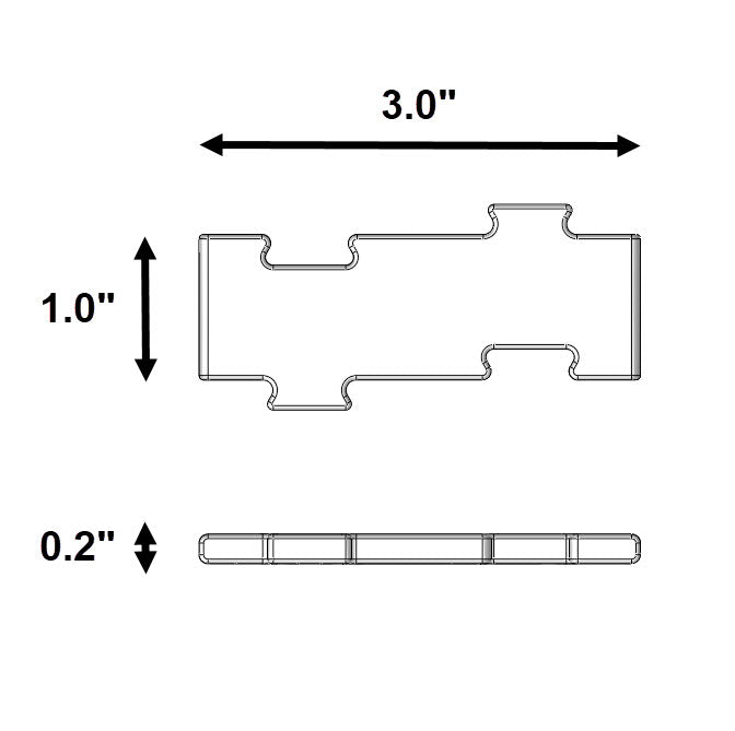 TRAX Straight 1"